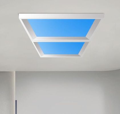 Painel de lâmpada de teto interior LED Luz do céu azul Quadrado clarabóia artificial 60x120 para iluminação decorativa de telhado
