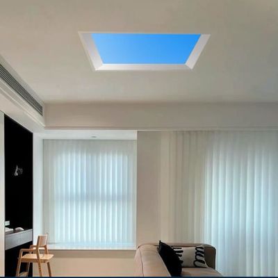 Topsung Skylight Artificial Led Panel Light Office Frame Ceiling Light 300x1200 Céu Azul Nuvem Branca