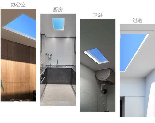 Luz do telhado nuvens do céu azul embutido 600x600mm LED decorativo painel de teto luz,placa decorativa LED painel
