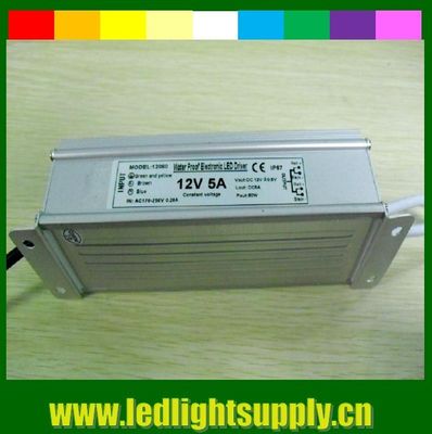 Fonte de alimentação LED de saída única de 60 W 12 V CE ROHS