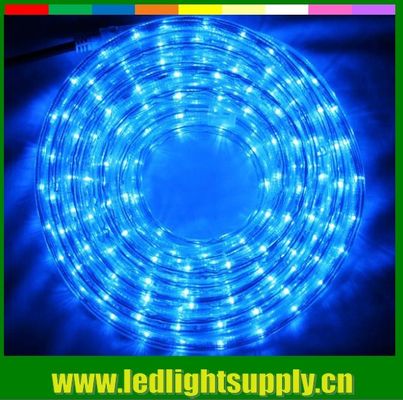 luz de decoração de exterior azul 2 fios 12/24V luz flexível de corda LED