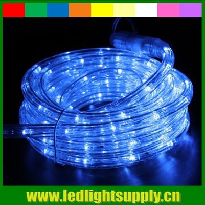 luz de decoração de exterior azul 2 fios 12/24V luz flexível de corda LED
