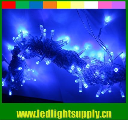Iluminação de linha LED de PVC forte 100 lâmpadas de 12v branca quente para exterior