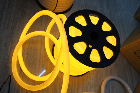 Venda a quente 360 graus edifício amarelo 110v pvc neon flex luzes para edifícios