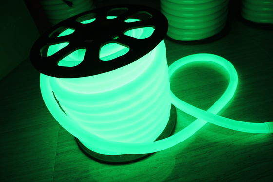 novo projeto 24v ip67 resistente à água verde 100LEDs/m 360 redondo neon flex luzes