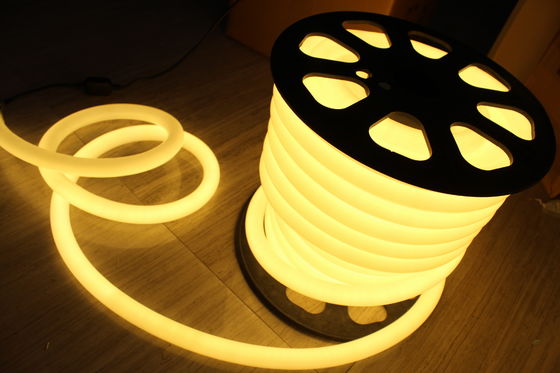 Eficiência energética 24v 25mm 360 graus redondo quente branco ip67 LED neon flex luzes fita
