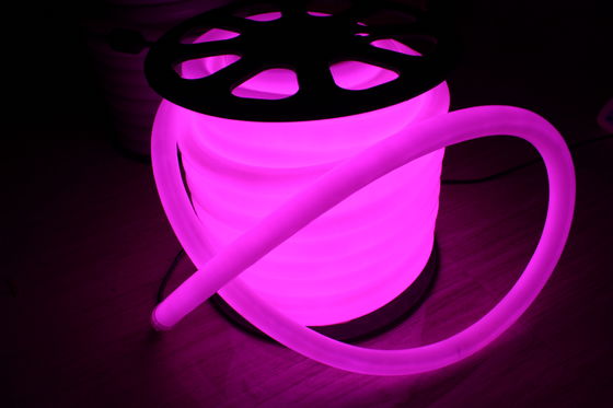 220v roxo 360 graus redondo 100 leds/m LED neon flex luz para edifícios