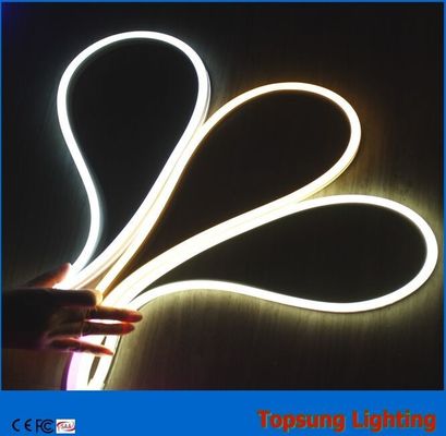 12v LED Strip Lights Quente Branco Bi-Side Neon Flex Luz Impermeável
