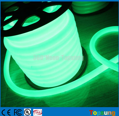 25m roll verde pvc 360 graus LED flex neon para ponte