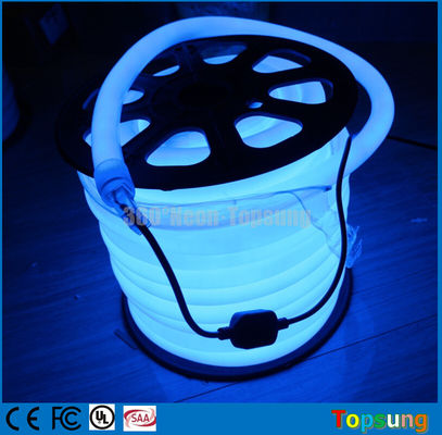 25m bobina 12 Volt azul 360 LED neon flex luz para casa