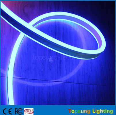 12V luz flexível de néon LED de lado duplo azul para exterior com novo design