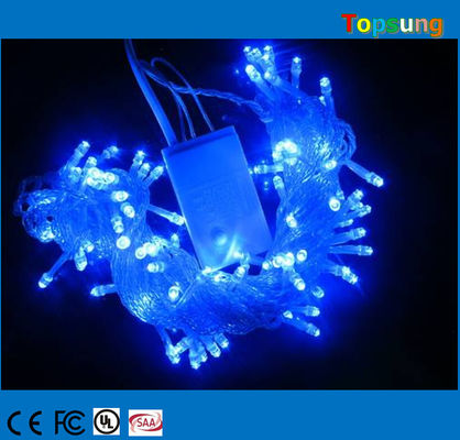 10m azul brilho LED luzes de cordas de Natal decorativo + controlador 100 lâmpadas