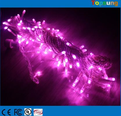LED de Natal de cor púrpura durável para fora 24v 10metro