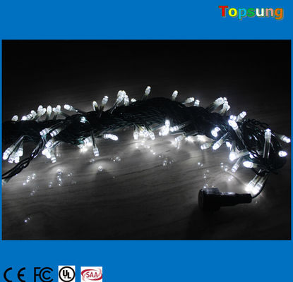 Iluminação de cordas LED branca transparente de 120v para luzes de decoração de casamento de férias