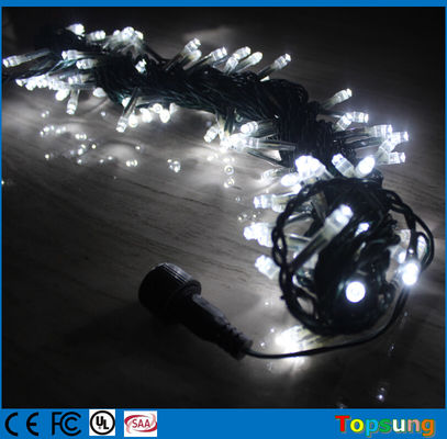 Iluminação de cordas LED branca transparente de 120v para luzes de decoração de casamento de férias