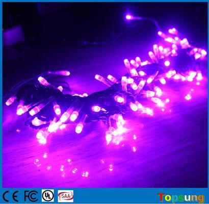 LED de Natal de cor púrpura durável para fora 24v 10metro
