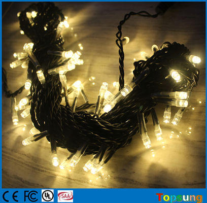 Lâmpadas LED de 10 m de extensão, de cordas de Natal, brancas e quentes, à venda.