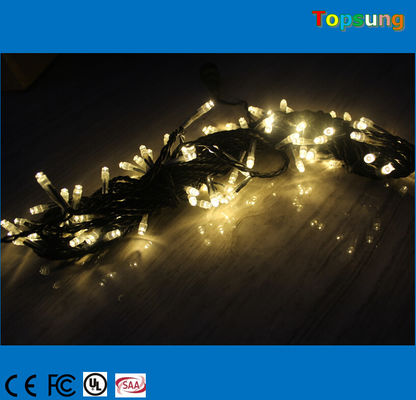 Lâmpadas LED de 10 m de extensão, de cordas de Natal, brancas e quentes, à venda.