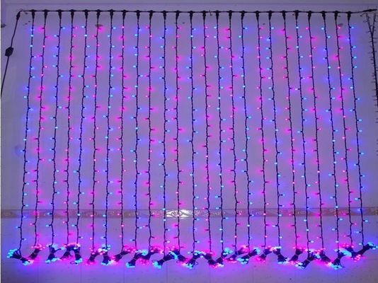 240v luzes de decoração de férias LED luzes de Natal cortina para exterior