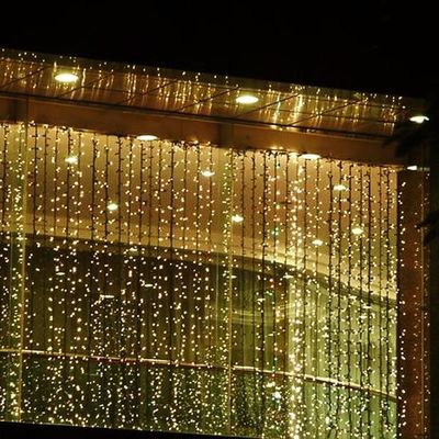 Flat emissora 220v fada LED luzes de Natal ao ar livre cortina aprovação CE ROHS
