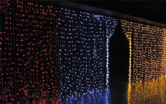 Venda quente novo desenhado 24 cortina de Natal decorar luz para o exterior
