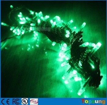 100V verde 100LED brilhante luzes de cordas de fadas 10m com alta qualidade