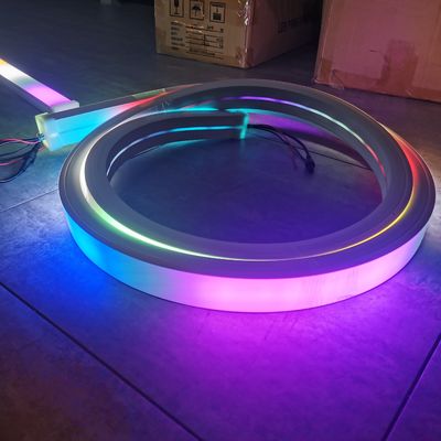 Luzes mágicas LED Digital 24V neon de silicone flexível 3535 RGB Multi Color Led Flex Neon Strip neon flex 220v rgbw roll