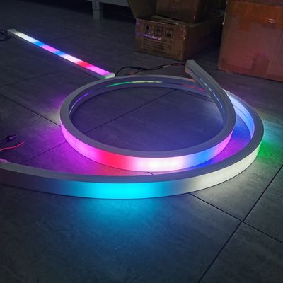 Topsung Iluminação Tira LED NEON RGB Efeito Flexível e Impermeável 50x25mm