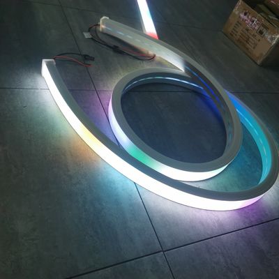 40x25mm plano rgb rgbw fita de corda de silicone chase luz de tubo Neon suave Neo mangueira Led fita para decoração de edifícios