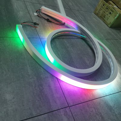 Topsung Iluminação Tira LED NEON RGB Efeito Flexível e Impermeável 50x25mm