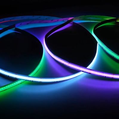 Magia colorida COB RGB LED de faixa pixel 12V inteligente alta densidade 720 LED/m digital COB luzes de faixa