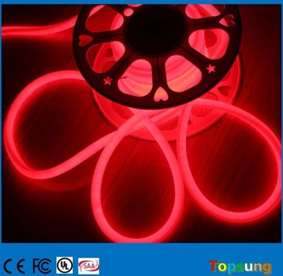 220v 360 graus LED de neon redundante de emissão vermelha tubo flexível D16mm 120LEDs/m