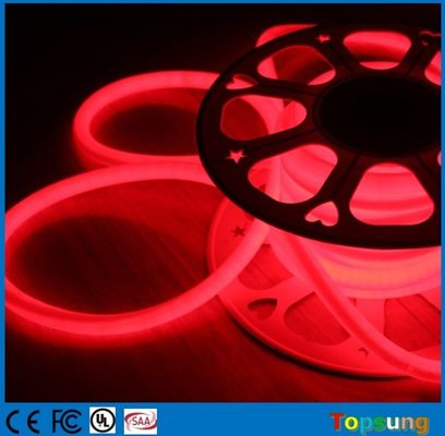 220v 360 graus LED de neon redundante de emissão vermelha tubo flexível D16mm 120LEDs/m