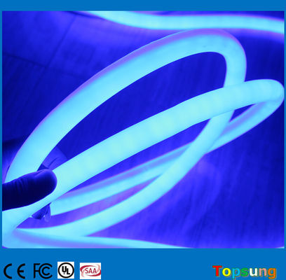 16mm 360 graus LED tubo de néon redondo azul luzes de decoração flexíveis 24V