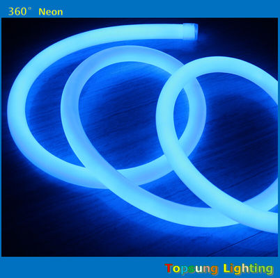 Produto quente 100LEDs/m azul 360 graus redondo LED neon flex luz 220v 25m bobina