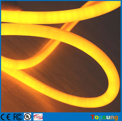 Luz LED de neão flexível de 12V IP67 360 graus corda redonda amarelo claro de Natal