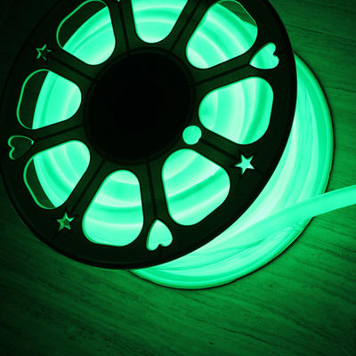 DC24v 360 graus de emissão de neon LED faixa flexível de 16 mm de diâmetro verde