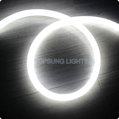 luz de corda de néon LED 360 graus emitindo 16mm 220V neon flex redondo SMD2835 branco