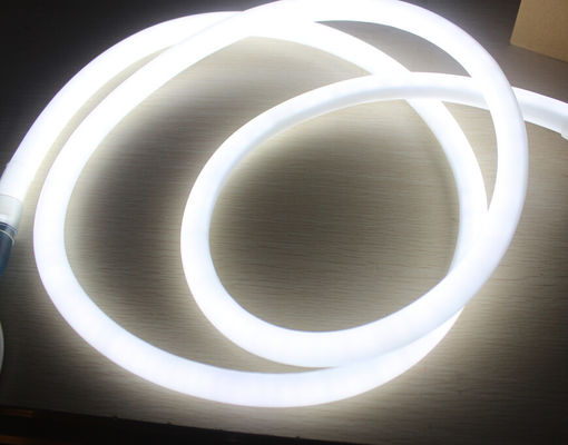 360 graus redondo LED neon flex 16mm mini luz de corda 12V cor branca neonflex fita de corda