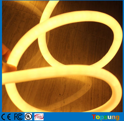 120LED/M LED neon luz de corda 360 graus 16mm mini PVC neon flex branco quente DC12V