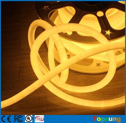 360 graus redonda mini LED neon flex faixa para decoração de Natal 220v quente branco mini 16mm