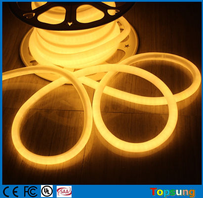 360 graus redonda mini LED neon flex faixa para decoração de Natal 220v quente branco mini 16mm