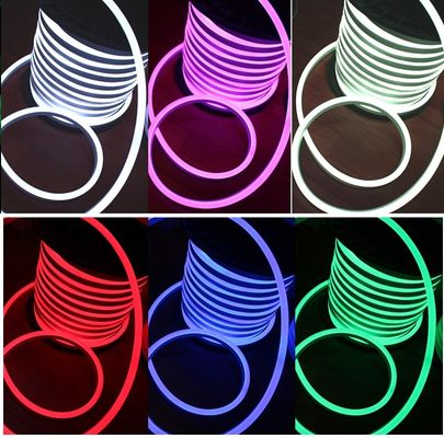 DC24V RGB LED neon flex SMD5050 luz de decoração de Natal de cores inteiras 14*26mm