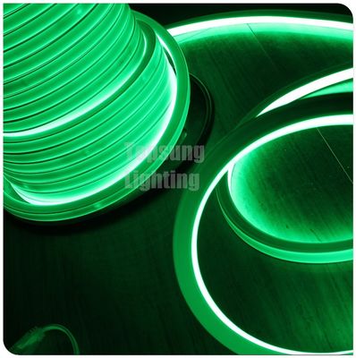 AC220V tubo LED de néon plano de visão superior 2835 SMD verde 16 * 16mm flexão de néon quadrado