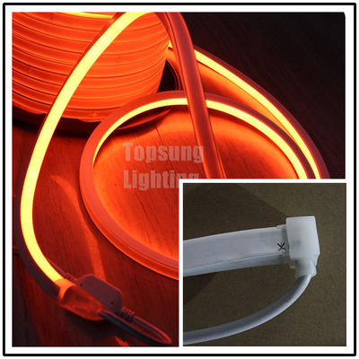 AC110v cor-de-laranja quadrada flexível LED de neon de fita de corda 16x16mm para decoração de lojas IP68