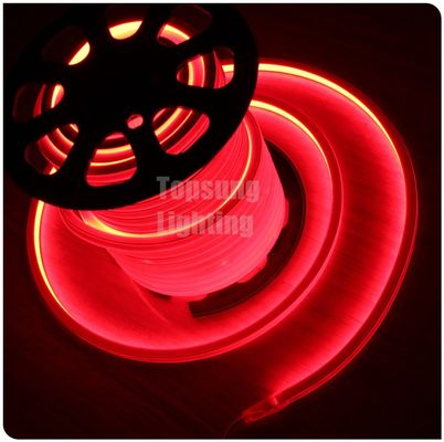 luz vermelha neon flex decorativa DC 12V LED sinal de neon luz de tubo quadrado 16 * 16mm superfície de emissão plana IP68