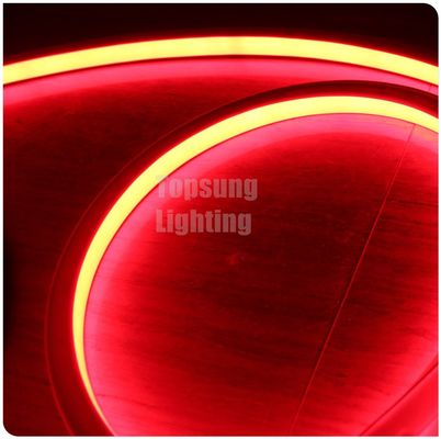 luz vermelha neon flex decorativa DC 12V LED sinal de neon luz de tubo quadrado 16 * 16mm superfície de emissão plana IP68