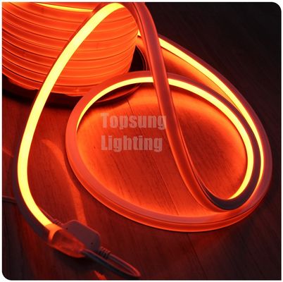 cor laranja AC 110V quadrado LED neon luz flexível 16x16mm IP68 tubo de neon