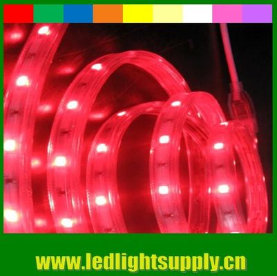 AC 220V SMD5050 LED neon strip luz vermelha decorativa