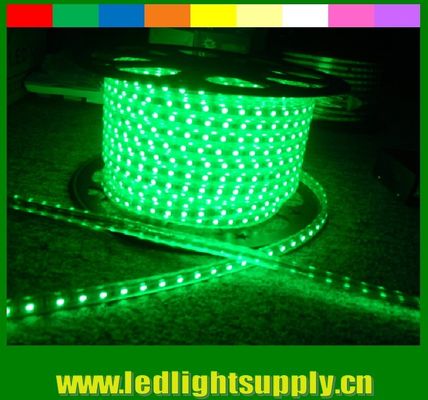 SMD5050 220V resistente à água IP65 LED neon flexível faixa verde